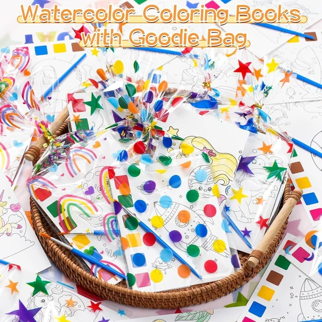 Alt view image 12 of 12 - Sigilyer Water Coloring Books Party Favors for Kids 4-8, 24 Pack(192 PCS) Mini Coloring Books with Goodie Bag Stuffers for Kids Birthday Gifts Bulk Art Crafts Classroom Prizes School Paint Supplies