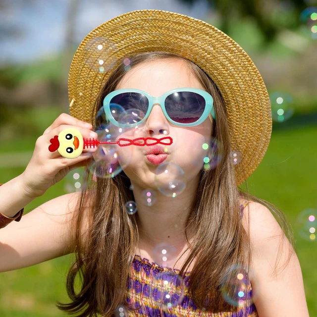 Alt view image 10 of 12 - uoyoi Farm Party Favors,24Pcs Farm Animal Bubble Wands for Kids Birthday Party Supplies,Baby Shower Prizes Pinata Goodie Bag Stuffers Gift