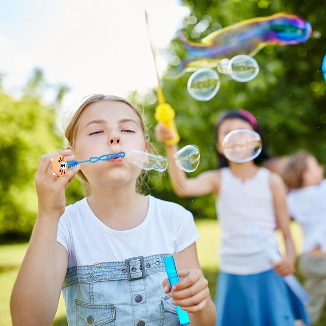 Alt view image 12 of 12 - uoyoi Farm Party Favors,24Pcs Farm Animal Bubble Wands for Kids Birthday Party Supplies,Baby Shower Prizes Pinata Goodie Bag Stuffers Gift