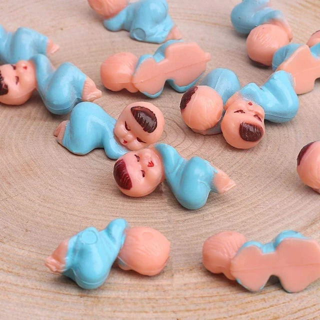Alt view image 5 of 6 - Mini Plastic Babies for Party Favor Decor Party Decorations Baby Shower Party Game Ice Cube Game (1" 120pcs, Blue)