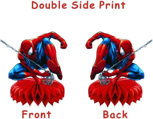 Alt view image 7 of 8 - 8Pcs Spider Honeycomb Table Centerpiece Spider Birthday Party Supplies Table Decorations for Kids Party Decorations