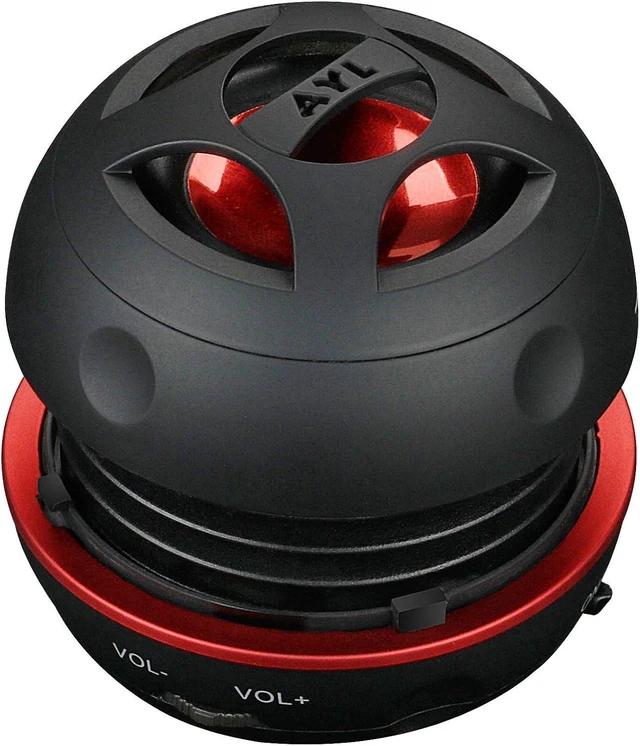 Alt view image 8 of 14 - AYL Mini Speaker System, Portable Plug-in Speaker with 3.5mm Aux Input & 3.5 mm Jack, External Audio for Laptop, MP3, iPhone Small Wireless Bluetooth Speaker with Built-in Mic (Black)