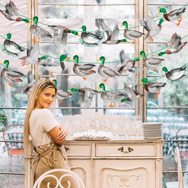 Alt view image 13 of 14 - Mallard Duck Banners Duck Hunting Party Banners Duck Theme Birthday Party Decoration for Duck Hunter Baby Shower Supplies