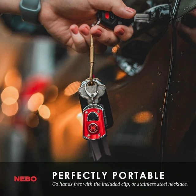 Alt view image 9 of 12 - NEBO Mycro Rechargeable LED Keychain Light | Key Ring Flashlight Features 6 Light Modes,