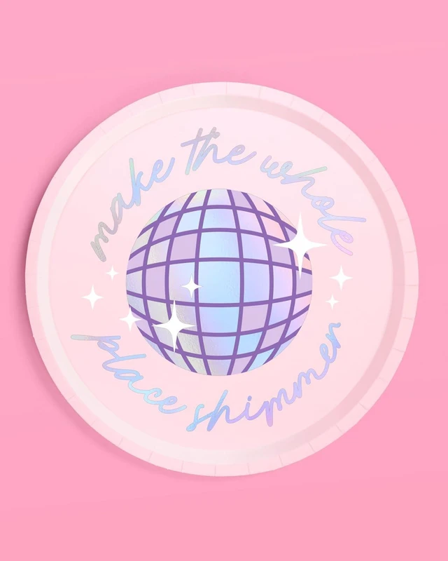 Alt view image 11 of 14 - xo, Fetti Party Paper Plates | 24pcs. 9" | Concert Party Tableware, Bachelorette Decorations, Birthday Dishware, Bridesmaid Supplies