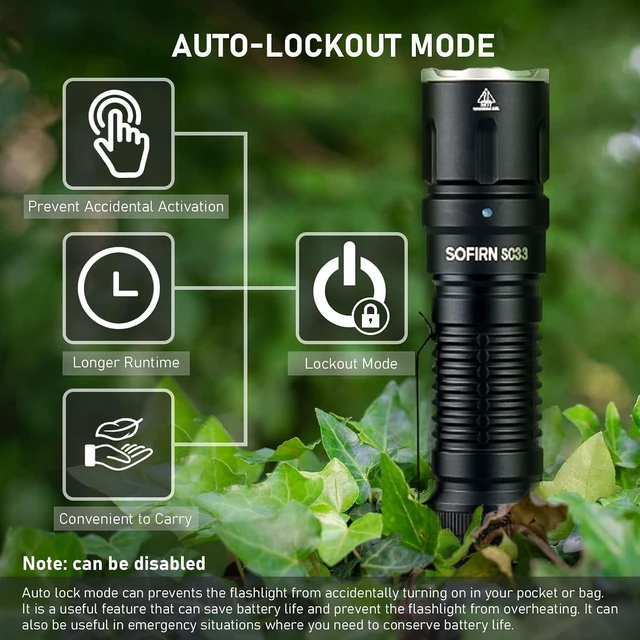 Alt view image 14 of 14 - Tactical Flashlight Rechargeable Flashlights High Lumens - Sofirn SC33 Super Bright Flashlight 5200 Lumens, Powerful Flashlight High Powered, Waterproof LED Flashlights for Home Camping Outdoor Work