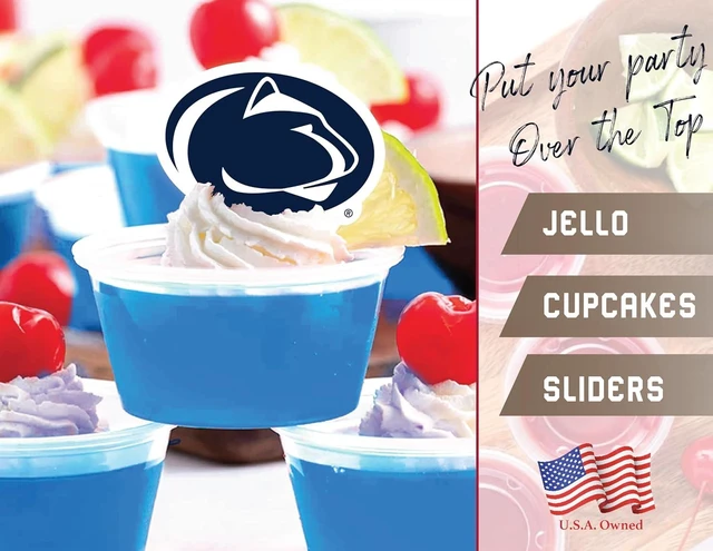 Alt view image 12 of 12 - Penn State University Cupcake Topper Party Supplies for Football, Birthday, Graduation Party Decorations (24 Pieces) (Penn State Nittany Lions)