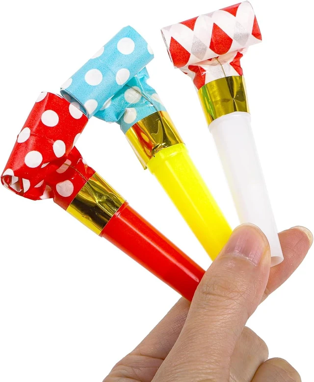 Alt view image 8 of 12 - Hedume 200 Pieces Party Blower, Noisemakers Blowouts Whistles, Colorful Birthday Noisemakers, Party Horns Party Whistles New Years Party Noisemakers, Blowouts Noisemakers Funny Party Blowouts Blowers