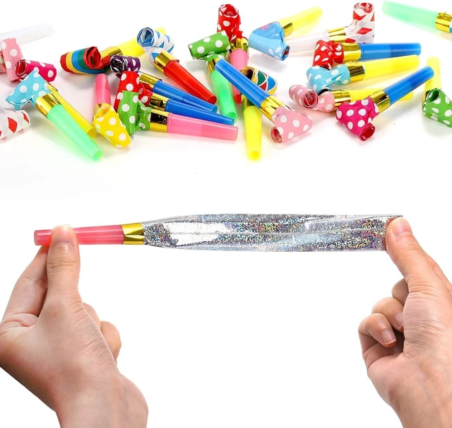 Alt view image 9 of 12 - Hedume 200 Pieces Party Blower, Noisemakers Blowouts Whistles, Colorful Birthday Noisemakers, Party Horns Party Whistles New Years Party Noisemakers, Blowouts Noisemakers Funny Party Blowouts Blowers