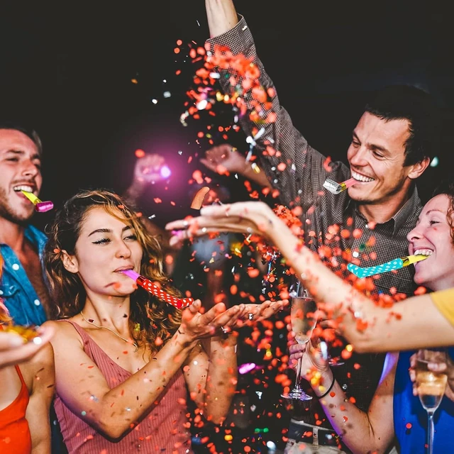 Alt view image 12 of 12 - Hedume 200 Pieces Party Blower, Noisemakers Blowouts Whistles, Colorful Birthday Noisemakers, Party Horns Party Whistles New Years Party Noisemakers, Blowouts Noisemakers Funny Party Blowouts Blowers
