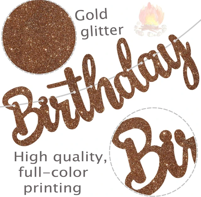 Alt view image 11 of 14 - S'more Birthday Party Banners S'more Party Happy Birthday Banners Bonfire Camping Theme Hanging Decoration for Campfire Camper Birthday Party Baby Shower Supplies
