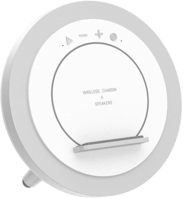 Alt view image 11 of 14 - SIDVAR Bluetooth Speaker Night Lightsr,Wireless Charging Modern Speaker,Best Teenage Birthday Gift Ideas Tween Girls Gifts10W Wireless Charging
