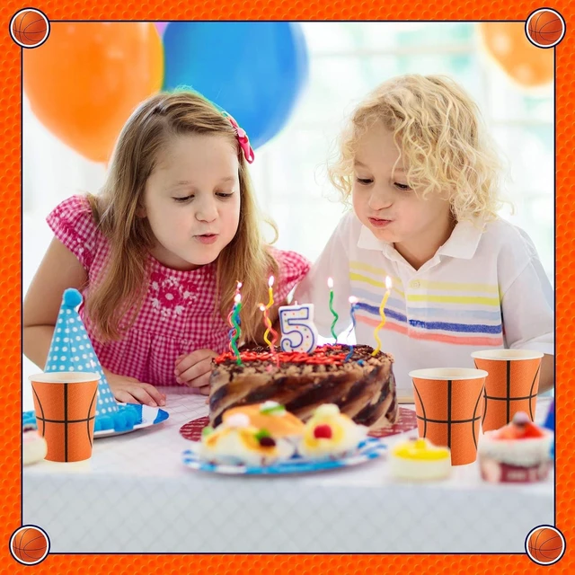 Alt view image 10 of 14 - Cunhill 36 Pcs 9 oz Basketball Party Paper Cups Party Supplies Disposable Paper Drinking Cups for Birthday Decorations Sport Picnics