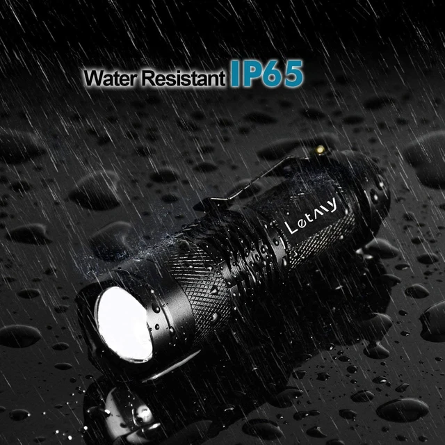 Alt view image 11 of 14 - LETMY Tactical Flashlight, Super Bright LED Mini Flashlights with Belt Clip, Zoomable, 3 Modes, Waterproof - Best EDC Flashlight for Gift, Hiking, Camping, Hurricane & Power Outage (4 Pack)