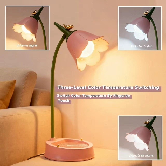 Alt view image 9 of 14 - magical JD LED Desk Lamp Cordless Table Light Adjustable Gooseneck Dimmable Touch Rechargeable Battery Eye-Caring Night Light for Kids,Mini Cute Lamp for College Dorm Bedroom Reading