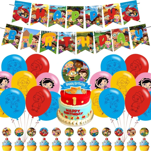 Alt view image 8 of 14 - Little Einsteins Birthday Party Decorations, Caroon Little Einsteins Party Supplies with Banner, Cake Topper, Cupcake Toppers, Balloons for Fans Birthday Party Favors