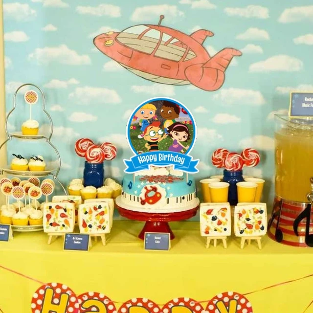 Alt view image 12 of 14 - Little Einsteins Birthday Party Decorations, Caroon Little Einsteins Party Supplies with Banner, Cake Topper, Cupcake Toppers, Balloons for Fans Birthday Party Favors