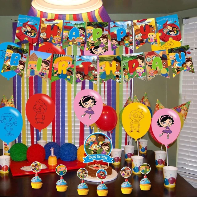 Alt view image 11 of 14 - Little Einsteins Birthday Party Decorations, Caroon Little Einsteins Party Supplies with Banner, Cake Topper, Cupcake Toppers, Balloons for Fans Birthday Party Favors