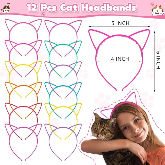 Alt view image 11 of 14 - 158Pcs Cat Party Favors Set with Cat Headband Keychains Tattoo Stickers Erasers Slap Bracelets Hairpin Goodie Bags Cat Party Supplies Cat Birthday Decorations Girl Party Favors