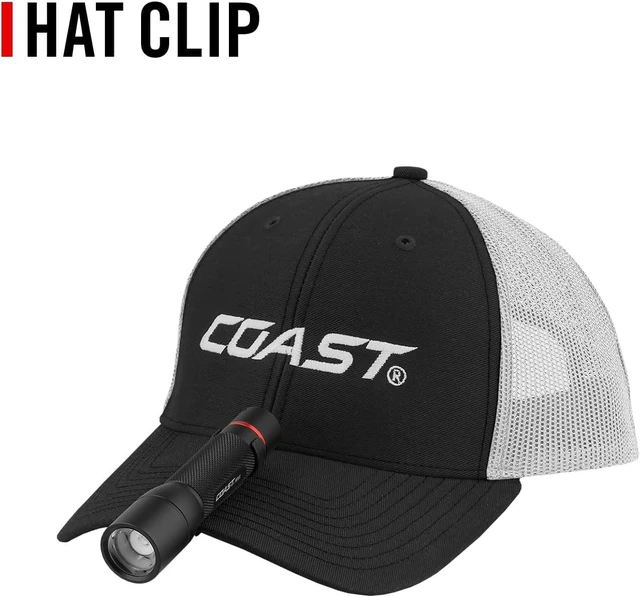 Alt view image 13 of 14 - Coast PX1 565 Lumen Pure Beam Focusing LED Flashlight with Twist Focus and Adjustable Pocket Clip