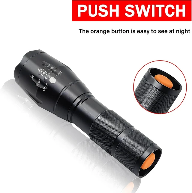 Alt view image 10 of 12 - Green Light Flashlight, Single Mode Green LED Hunting, Zoomable Varmint Predator Coyote Hog, Green Flashlight for Night Vision, Astronomy