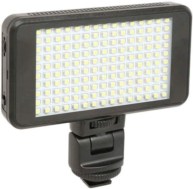 Alt view image 8 of 12 - Vidpro LED-150 Photo and Video Light Kit - On Camera Panel LED Light - Adjustable and Dimmable Light Fits Cameras Video Camcorders and DLSR w/Hot Shoe Includes Rechargeable Battery Diffuser and More
