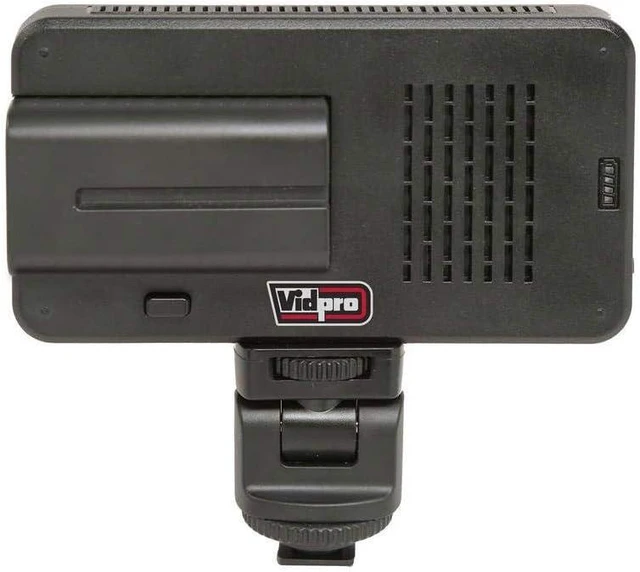 Alt view image 9 of 12 - Vidpro LED-150 Photo and Video Light Kit - On Camera Panel LED Light - Adjustable and Dimmable Light Fits Cameras Video Camcorders and DLSR w/Hot Shoe Includes Rechargeable Battery Diffuser and More