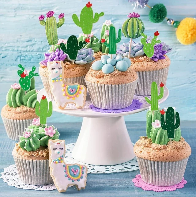 Alt view image 11 of 14 - Cactus Party Decorations Fiesta Cactus Birthday Party Supplies Cactus Happy Birthday Party Banners Paper Lanterns Balloons Cake Toppers for Tropical Mexican Fiesta Party Decorations