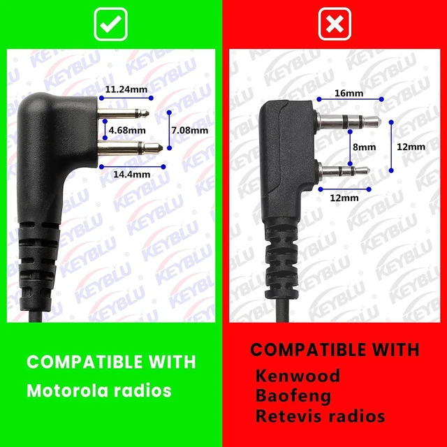 Alt view image 10 of 14 - CP200D CLS1110 Speaker Mic for Motorola Radios R2 BPR40D BPR40 CP100D CP200 CP185 CLS1410 DLR1060 RDU4100 RDU4160D RMU2040 RMU2080D CLS DTR RDU RMU, 2 Pin Shoulder Microphone