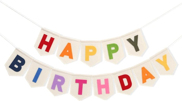 Alt view image 8 of 14 - Colorful Happy Birthday Banner - Rainbow Birthday Party Decorations,Bohemian Felt Happy Banner,Colorful Felt Garland Photo Backdrop,Boho Rainbow Party Wall Hanging Decorations