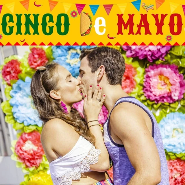 Alt view image 12 of 12 - Large Cinco De Mayo Banner, Mexican Fiesta Party Supplies Decoration, Cinco De Mayo Party Supplies, Baby Shower Party Banner (Copper)