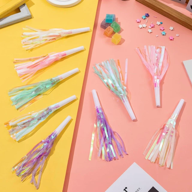 Alt view image 9 of 14 - 72 pcs Party Blowers, Noise Makers Glitter Metallic Fringed Party Horns for Birthday Blow Horns Graduation Sporting Party Favors Supplies