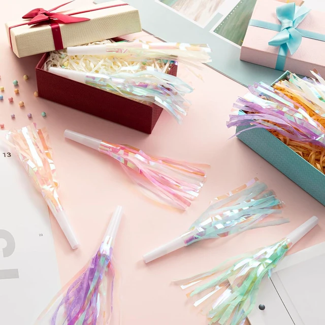 Alt view image 10 of 14 - 72 pcs Party Blowers, Noise Makers Glitter Metallic Fringed Party Horns for Birthday Blow Horns Graduation Sporting Party Favors Supplies