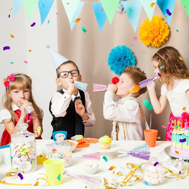 Alt view image 13 of 14 - 72 pcs Party Blowers, Noise Makers Glitter Metallic Fringed Party Horns for Birthday Blow Horns Graduation Sporting Party Favors Supplies