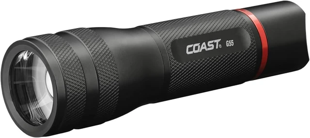 Alt view image 8 of 14 - Coast® G55 750 Lumen Focusing LED Flashlight, ZX456 Rechargeable Battery Included (AAA Alkaline Battery Compatible, NOT Included)