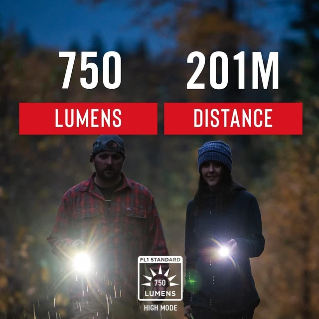 Alt view image 10 of 14 - Coast® G55 750 Lumen Focusing LED Flashlight, ZX456 Rechargeable Battery Included (AAA Alkaline Battery Compatible, NOT Included)