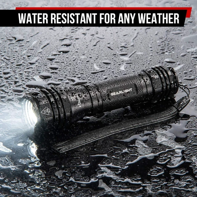 Alt view image 14 of 14 - GearLight S1050 LED Flashlight High Lumens - for Camping, Hiking, Dog Walking - Powerful Emergency Flashlights with 3 Modes for Outdoor Use - Bright Flashlight - 2 Pack, (Batteries Not Included)