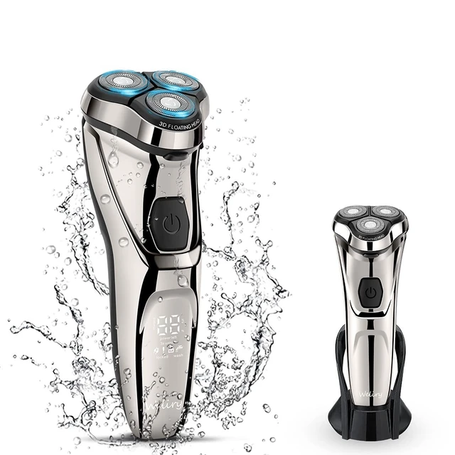 Alt view image 8 of 14 - Electric Razor for Men Shaver Mens for Shaving with Pop-up Trimmer Electric Rotary Shavers for Men Wet & Dry Cordless Waterproof USB Rechargeable