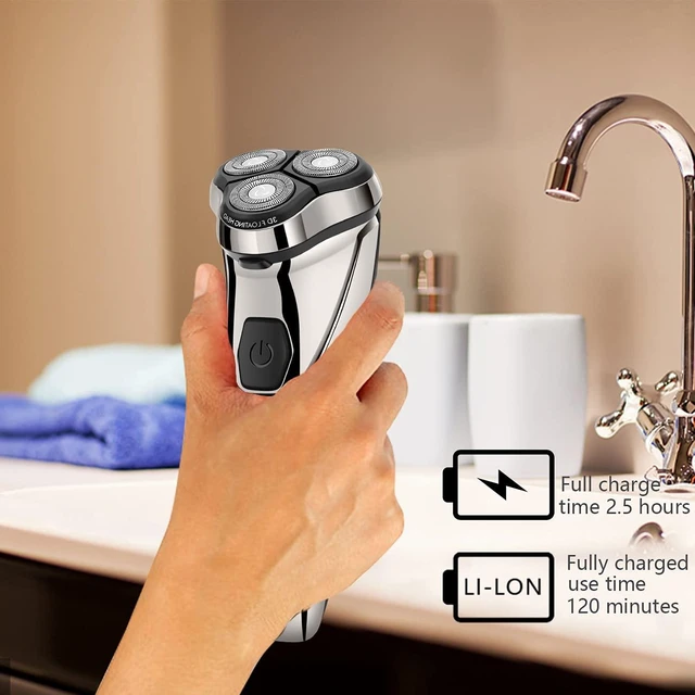 Alt view image 12 of 14 - Electric Razor for Men Shaver Mens for Shaving with Pop-up Trimmer Electric Rotary Shavers for Men Wet & Dry Cordless Waterproof USB Rechargeable