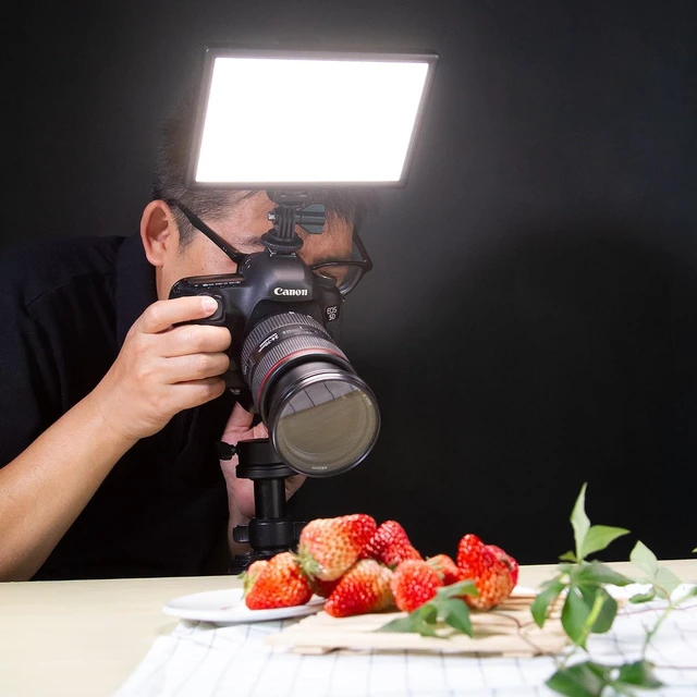 Alt view image 10 of 12 - VILTROX L116T CRI95+ Super Slim Dimmable LED Light Panel,Bi-Color 3300K-5600K LED Video Light with LCD Control/Light Mount (NO Battery/No ac Adapter)