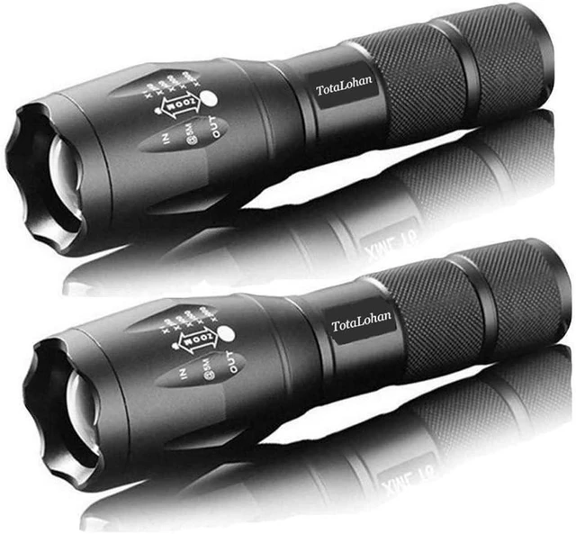 Alt view image 8 of 14 - Military Grade High Lumen 5 Mode LED Tactical Flashlight Torch for Hurricane Camping Biking Hiking Home Emergency,2 Pack