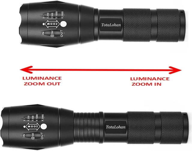 Alt view image 9 of 14 - Military Grade High Lumen 5 Mode LED Tactical Flashlight Torch for Hurricane Camping Biking Hiking Home Emergency,2 Pack