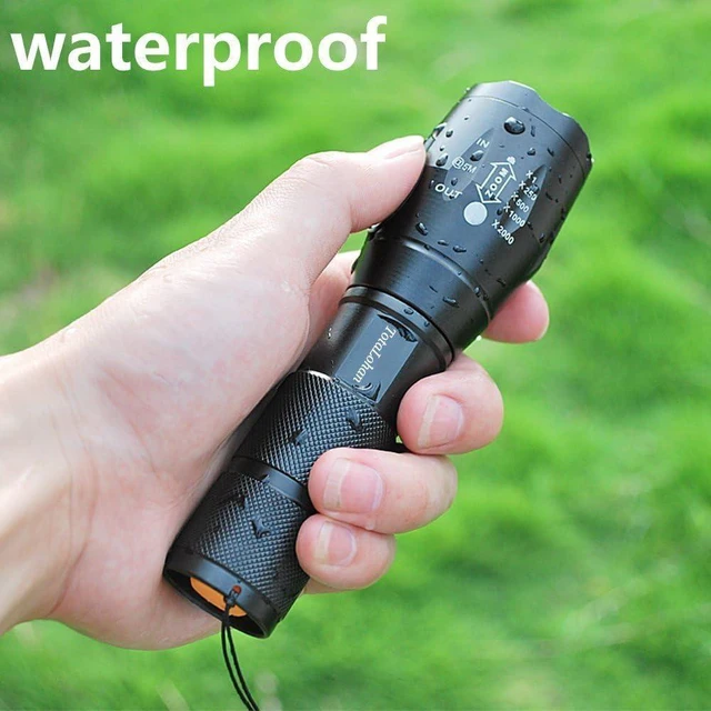 Alt view image 11 of 14 - Military Grade High Lumen 5 Mode LED Tactical Flashlight Torch for Hurricane Camping Biking Hiking Home Emergency,2 Pack