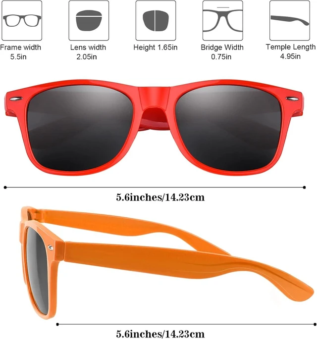 Alt view image 9 of 14 - FEPITO 24 Packs Party Sunglasses Bulk Neon Colors Sunglasses for Birthday Party Supplies Treat Bag Fillers for Beach Pool Party Toys for Adults