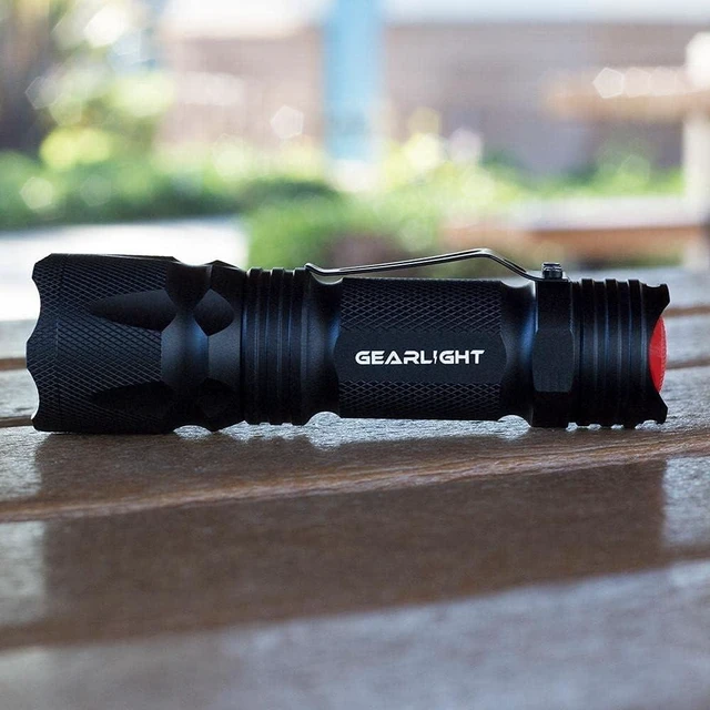 Alt view image 13 of 14 - GearLight M3 Mini LED Flashlight - 2 Bright, Small Tactical Flashlights with High Lumens and Pocket Clip for Camping, Outdoor & Emergency Use - Black