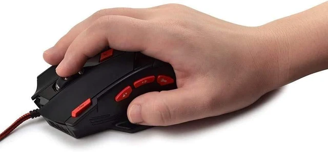Alt view image 8 of 12 - Zelotes Wired Gaming Mouse, 9200DPI, 8 Programmable Buttons, USB Optical Ergonomic Mouse, Corded Computer Mouse, Mouse Gaming for PC, Mac, Black