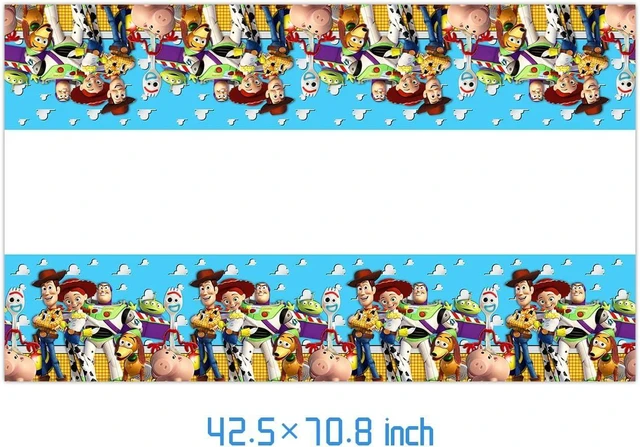 Alt view image 9 of 12 - 41pcs Toy Storys Party Supplies include 20 plates, 20 napkins, 1 Tablecloth for the Toy Storys birthday party decoration