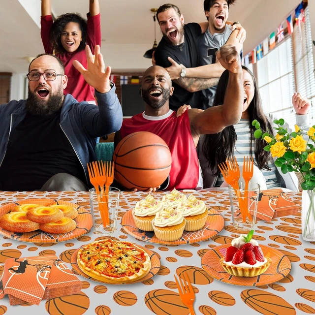 Alt view image 9 of 10 - 120 Pcs Basketball Party Napkins Basketball Birthday Party Disposable Paper Napkins Sport Party Luncheon Napkins Supplies Decoration Set