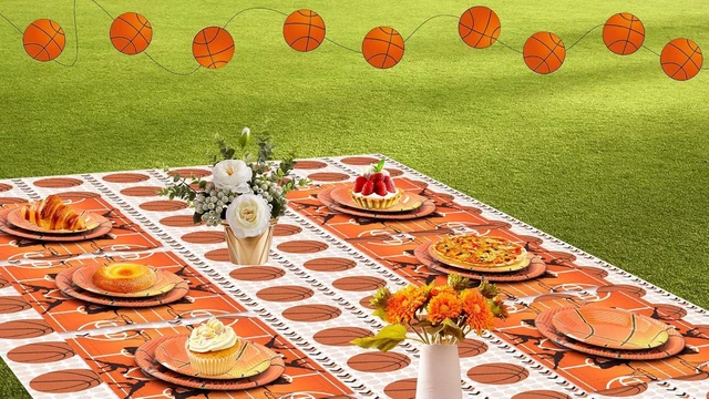 Alt view image 10 of 10 - 120 Pcs Basketball Party Napkins Basketball Birthday Party Disposable Paper Napkins Sport Party Luncheon Napkins Supplies Decoration Set