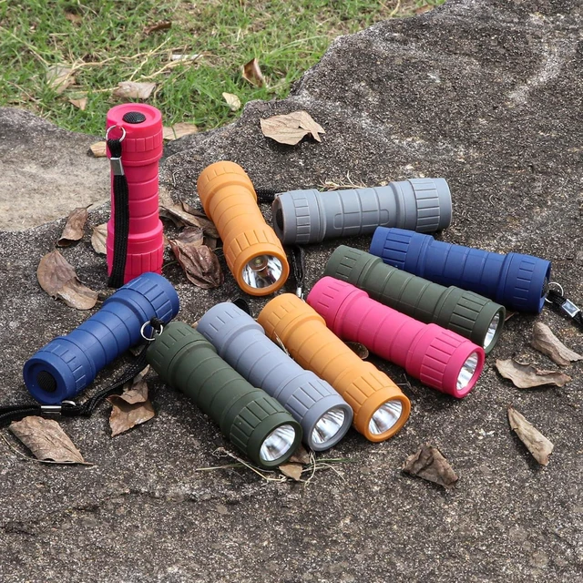 Alt view image 9 of 14 - 10-Pack Professional Outdoor Mini Flashlights Set, Super Bright 100 Lumen LED Flashlights, Small Flashlights Pack with 30-piece AAA Dry Batteries Included
